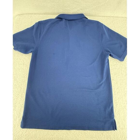Grand Slam Blue Short Sleeve 3Button Placket Collared Tennis Polo Shirt Large - Picture 2 of 5
